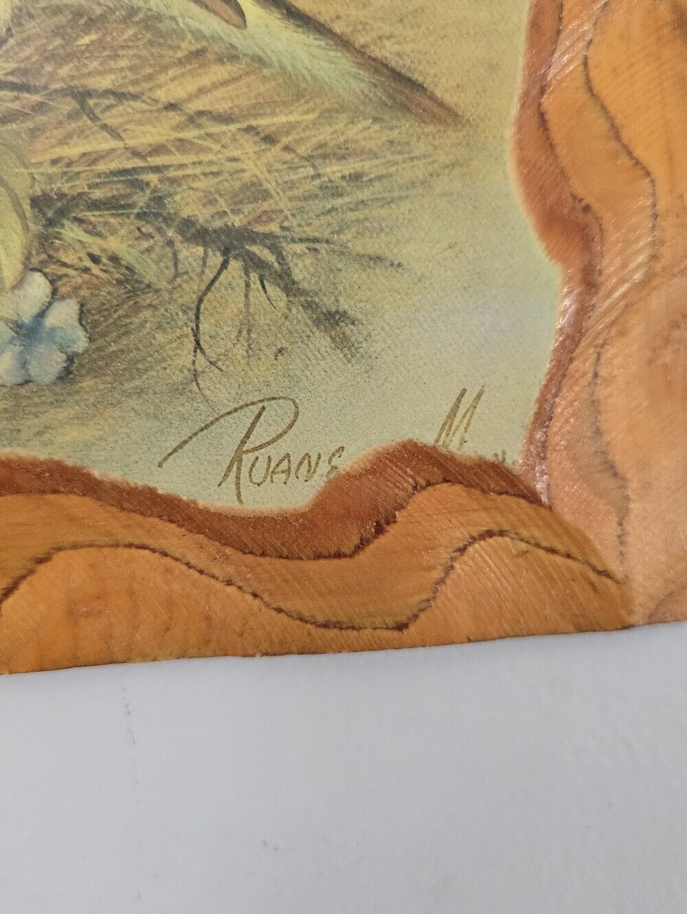 Vintage Woodland Songster print by Ruane Manning Art Birds Rustic Wood Decor Mcm - Picture 2 of 13